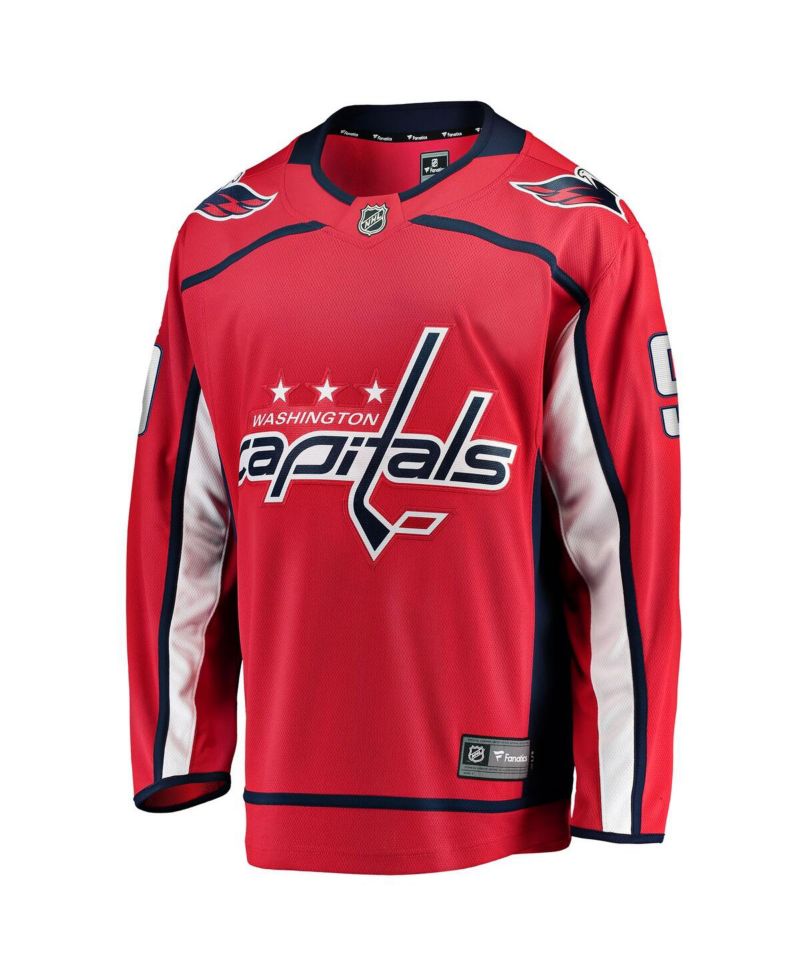 Men's Ryan Leonard Red Washington Capitals Home Breakaway Jersey