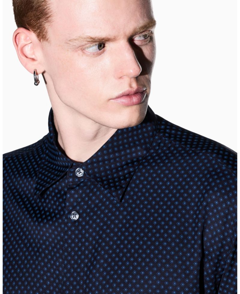 Men's Viscose All Over Logo Woven Shirt