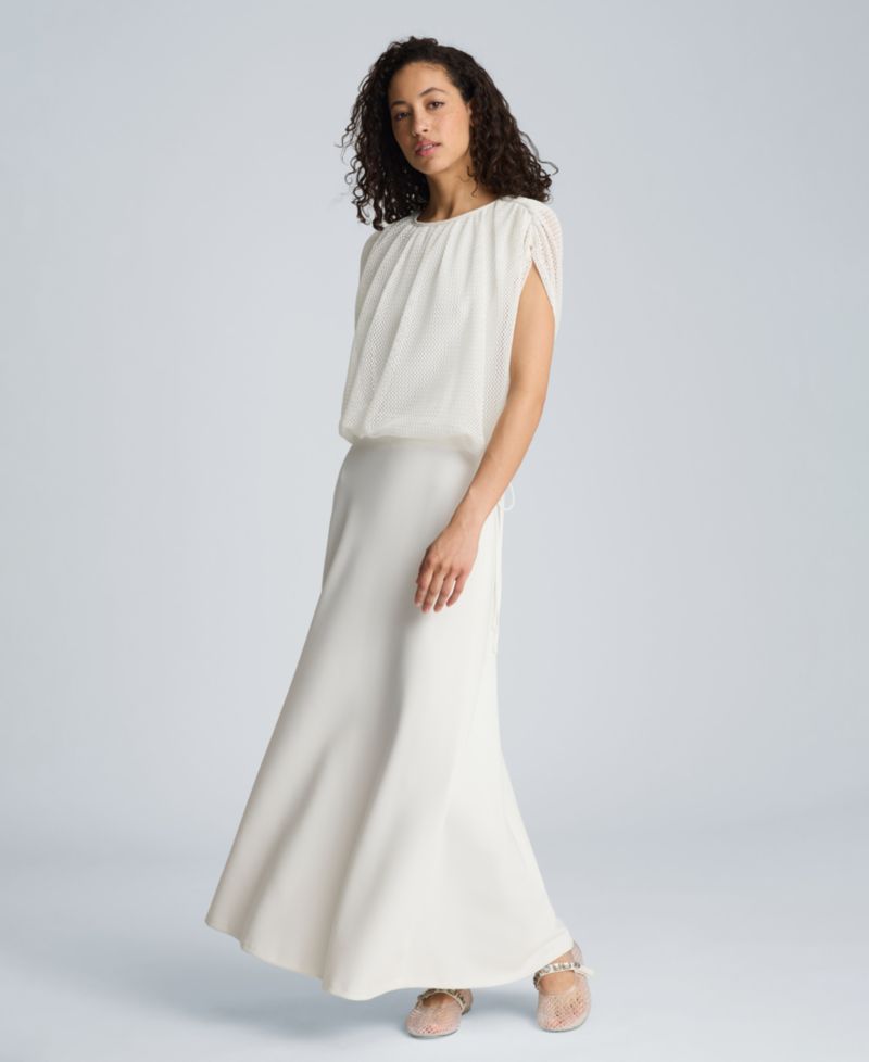 Women's Pull-On Crop Bubble Top