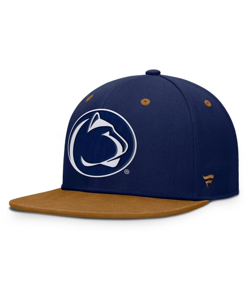 Men's Navy/Brown Penn State Nittany Lions NoBo Fitted Hat