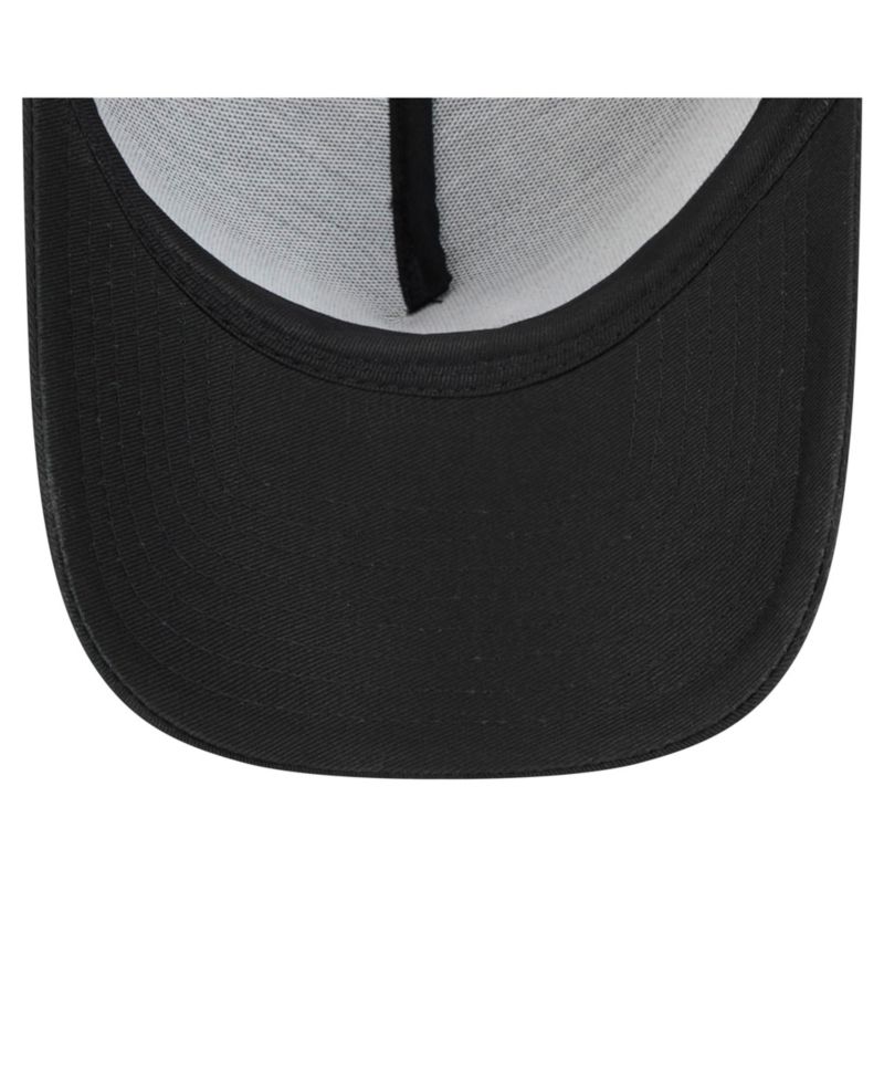 Men's Black Houston Astros 9FORTY A-Frame Trucker Adjustable Hat