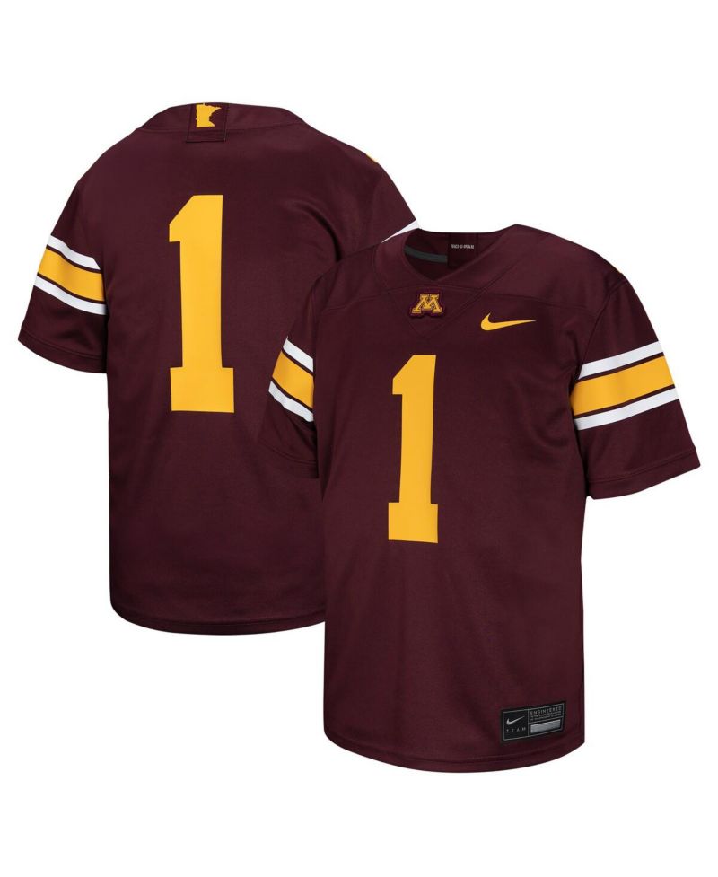 Big Boys and Girls 1 Maroon Minnesota Golden Gophers Untouchable Football Jersey