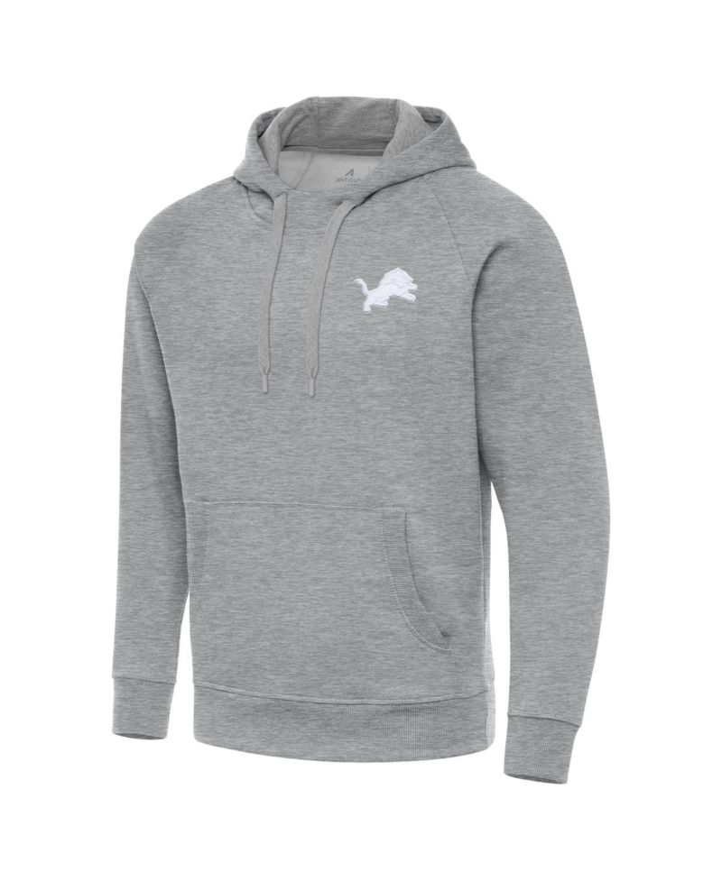 Men's Heather Gray Detroit Lions Victory Pullover Hoodie