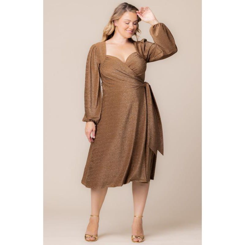 Plus Size Socialite Sweetheart Wrap Dress