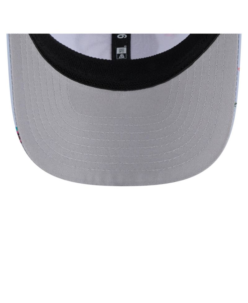 Men's Light Blue/Gray Dallas Mavericks Adventure Aloha Pattern 9SEVENTY Stretch-Snap Hat