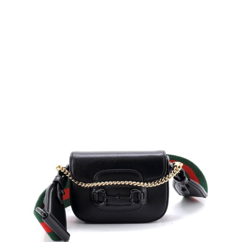 Horsebit 1955 Flap Wallet with Strap Leather
