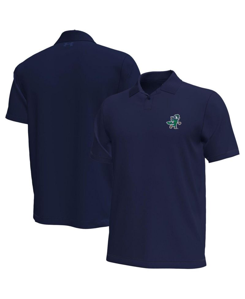 Men's Navy Notre Dame Fighting Irish Golf Leprechaun Lightweight Motion Polo Shirt