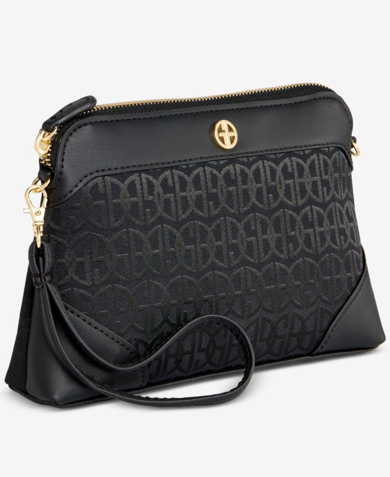 Jacquard Crossbody Wristlet