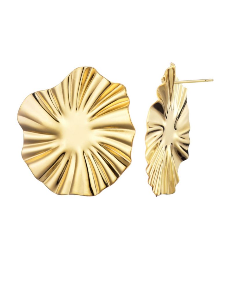 Tarnish Resistant Gold Plated Burst Stud Earrings
