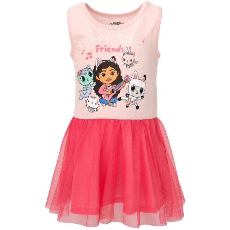 Toddler Girls Dreamworks Cakey Cat Gabby Kitty Fairy Tulle Dress