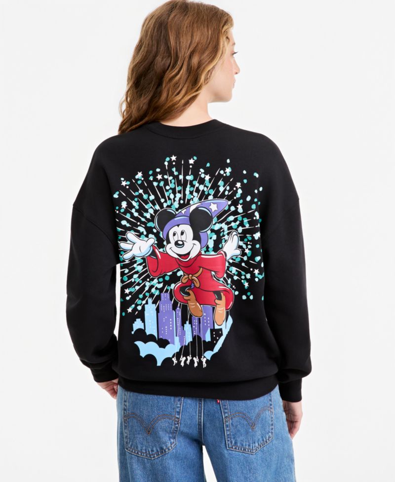Adult Unisex Sorcerer's Apprentice Mickey Crewneck Sweatshirt