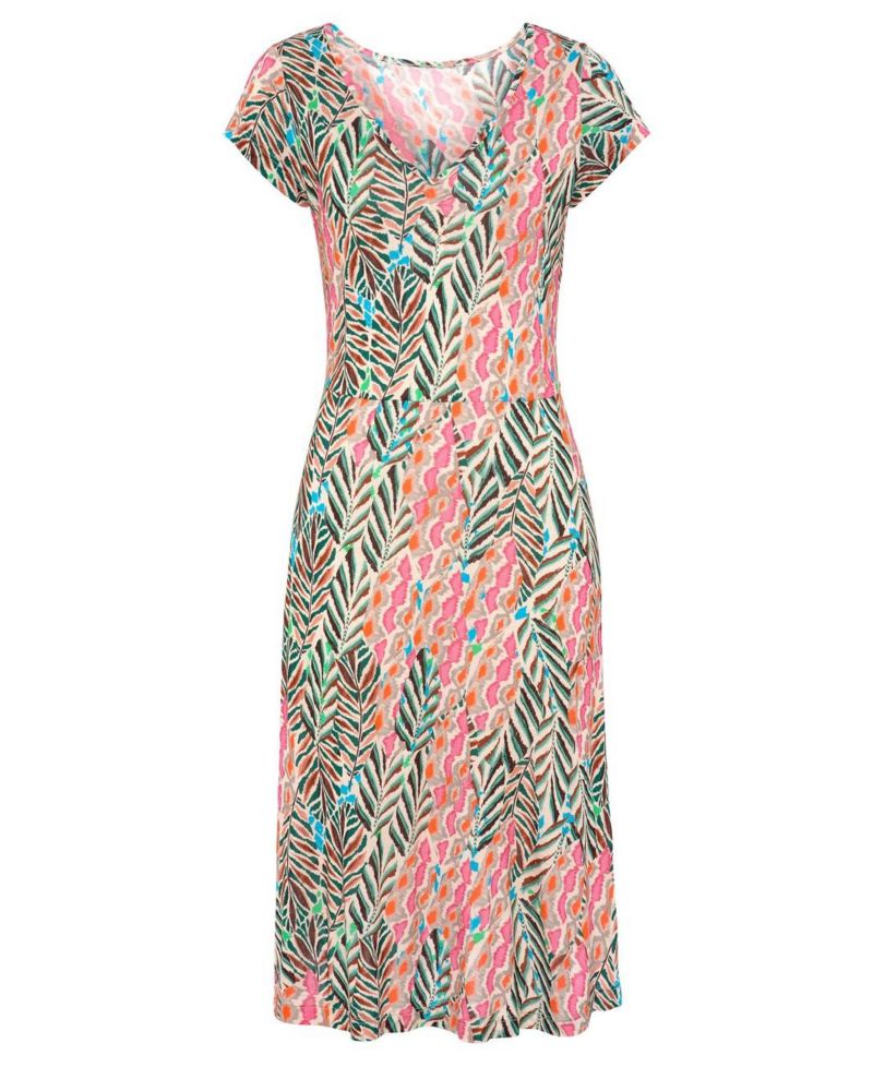 Women's Ruched V-Neck Dress