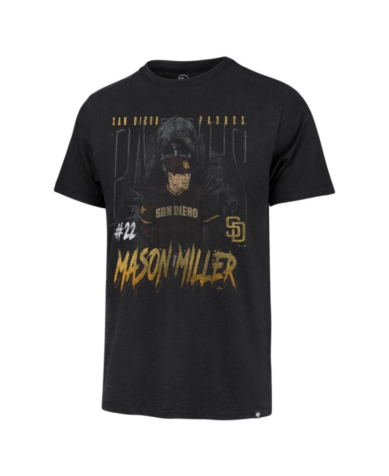 Men's Mason Miller Black San Diego Padres the Reaper Player Graphic T-Shirt