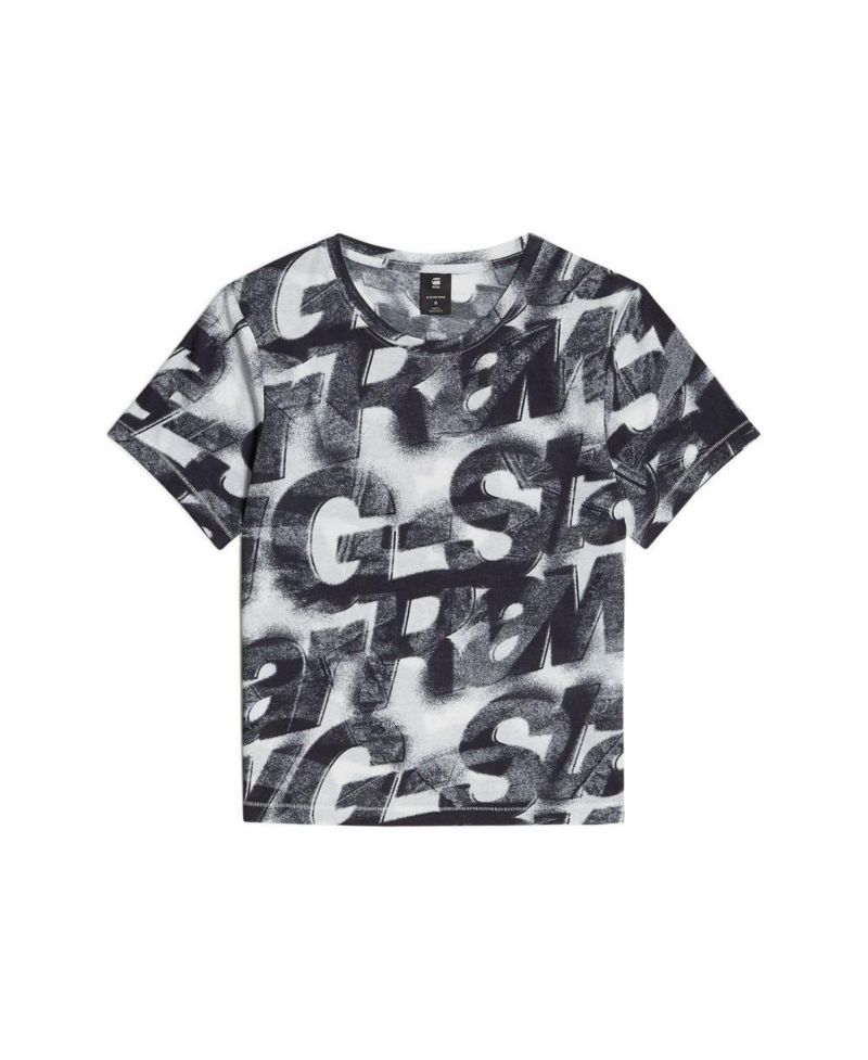 Women's Sprayed Letters Top