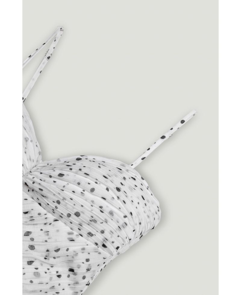 Women's Printed Chiffon Bustier