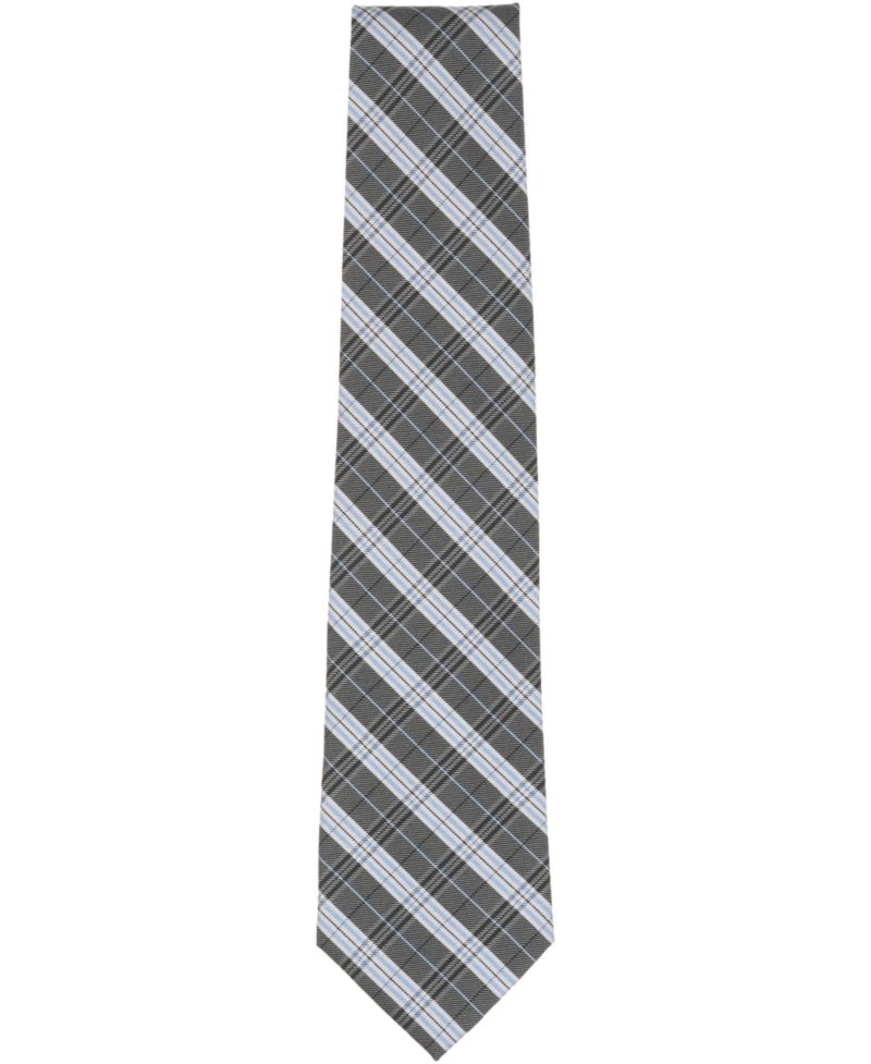 Men's Double Plaid Pattern Tie