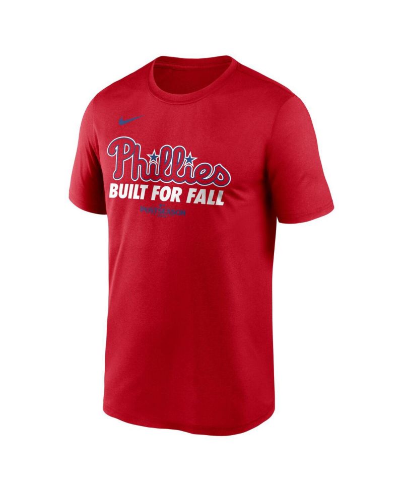 Men's Red Philadelphia Phillies 2025 MLB Postseason Authentic Collection Legend Dri-FIT T-Shirt