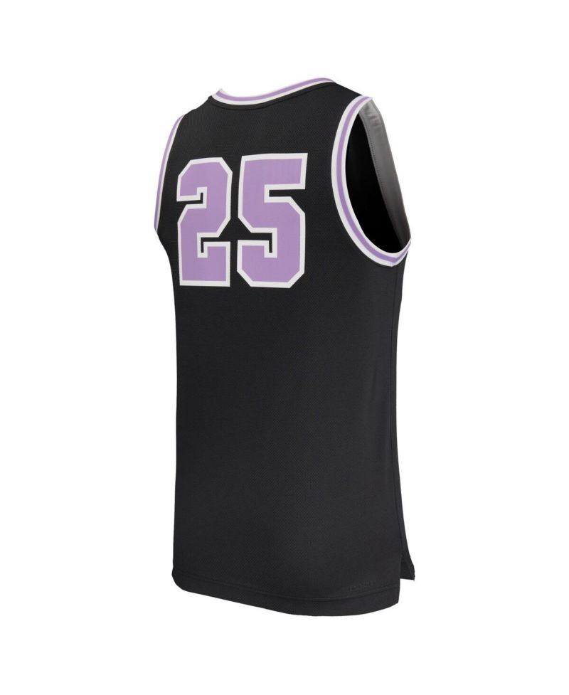 Men's 25 Black Kansas State Wildcats Replica Basketball Jersey