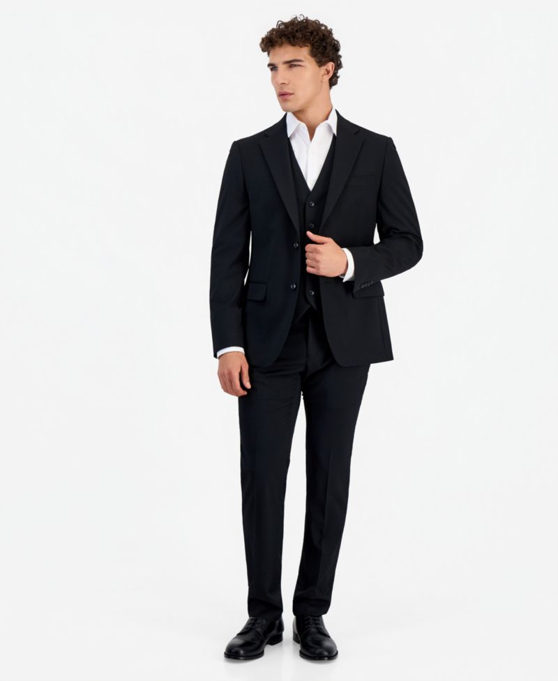 Men's Modern-Fit Wool TH-Flex Stretch Suit Separates Jacket