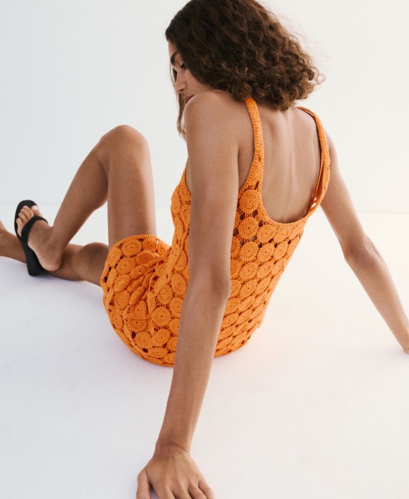 Women's Crochet Short Dress