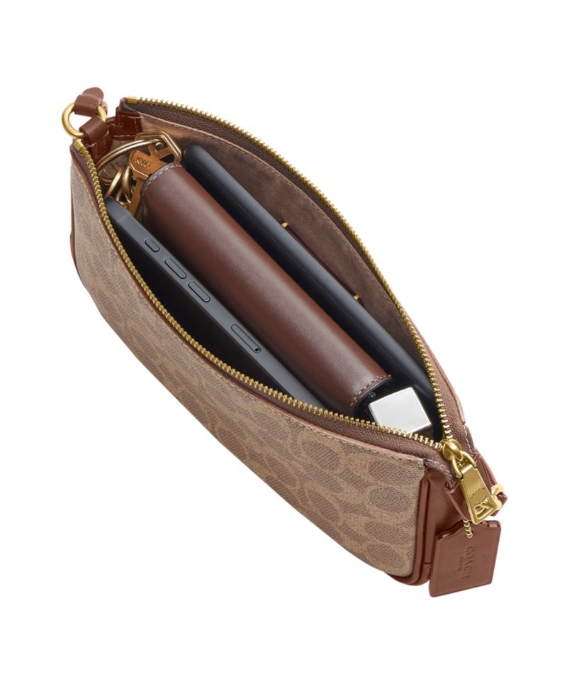 Plaza Small Signature UpcraftedLeather Shoulder Bag