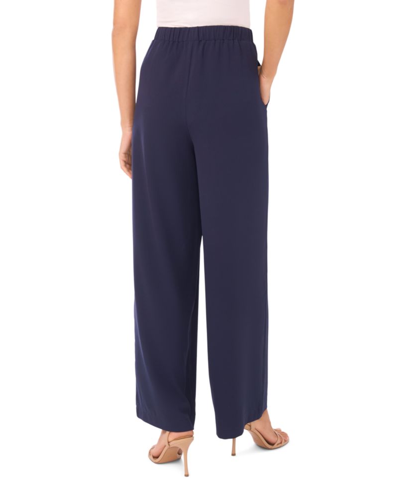 Women's Straight Leg Contrast Tie Pants