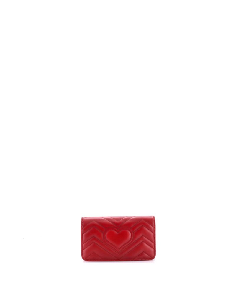 Mini GG Marmont Chain Flap Bag Matelasse Leather