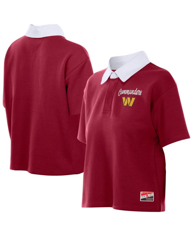 Women's Washington Commanders Boxy Cropped Polo
