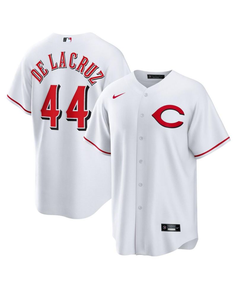 Men's Elly De La Cruz White Cincinnati Reds Alternate 2 Replica 2.0 Player Jersey