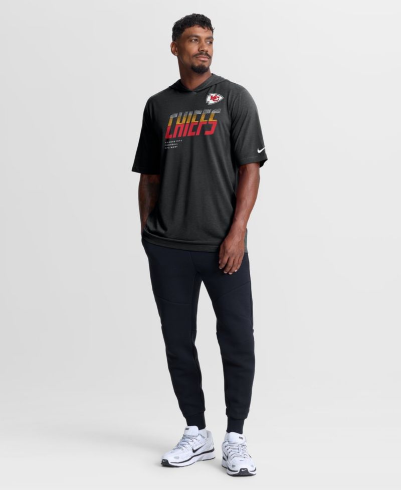 Men's Kansas City Chiefs Short-Sleeve Tri-Blend Hoodie