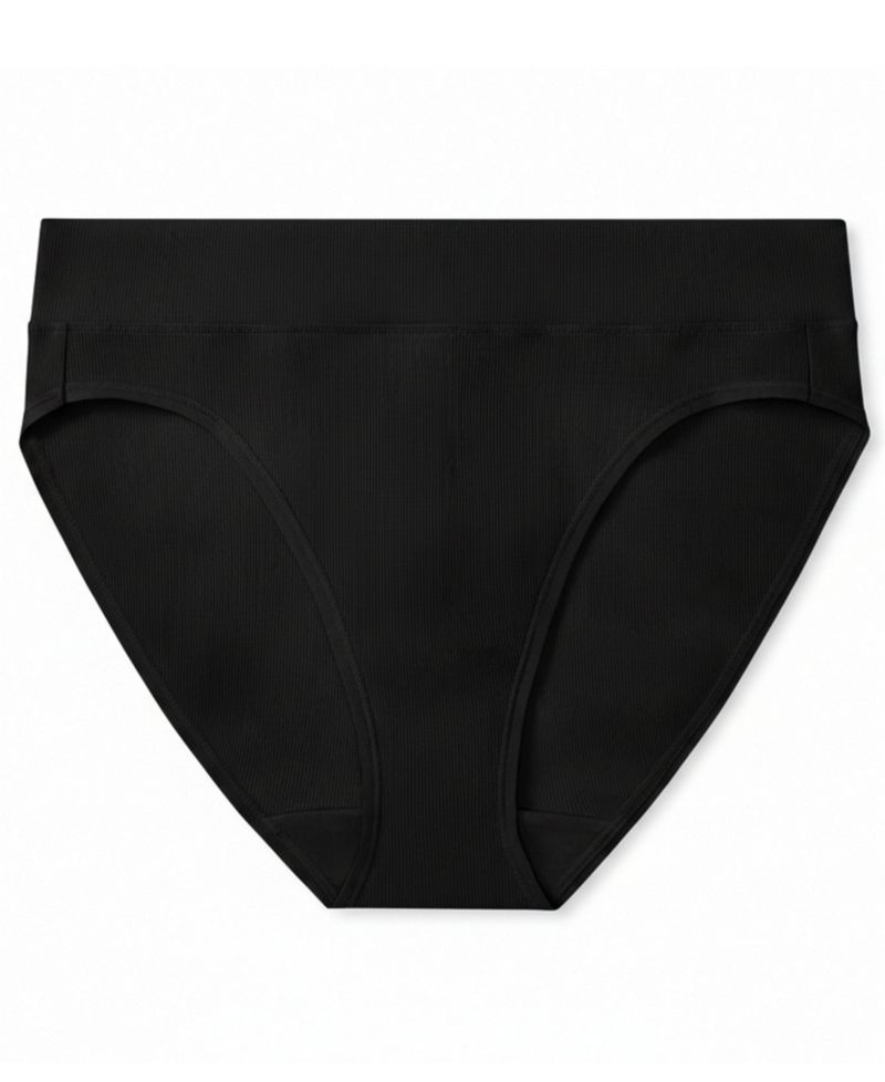 Women's No Pinching No Problem Dig-Free High-Waist Ribbed Hi-Cut Panty, WRW253HC11