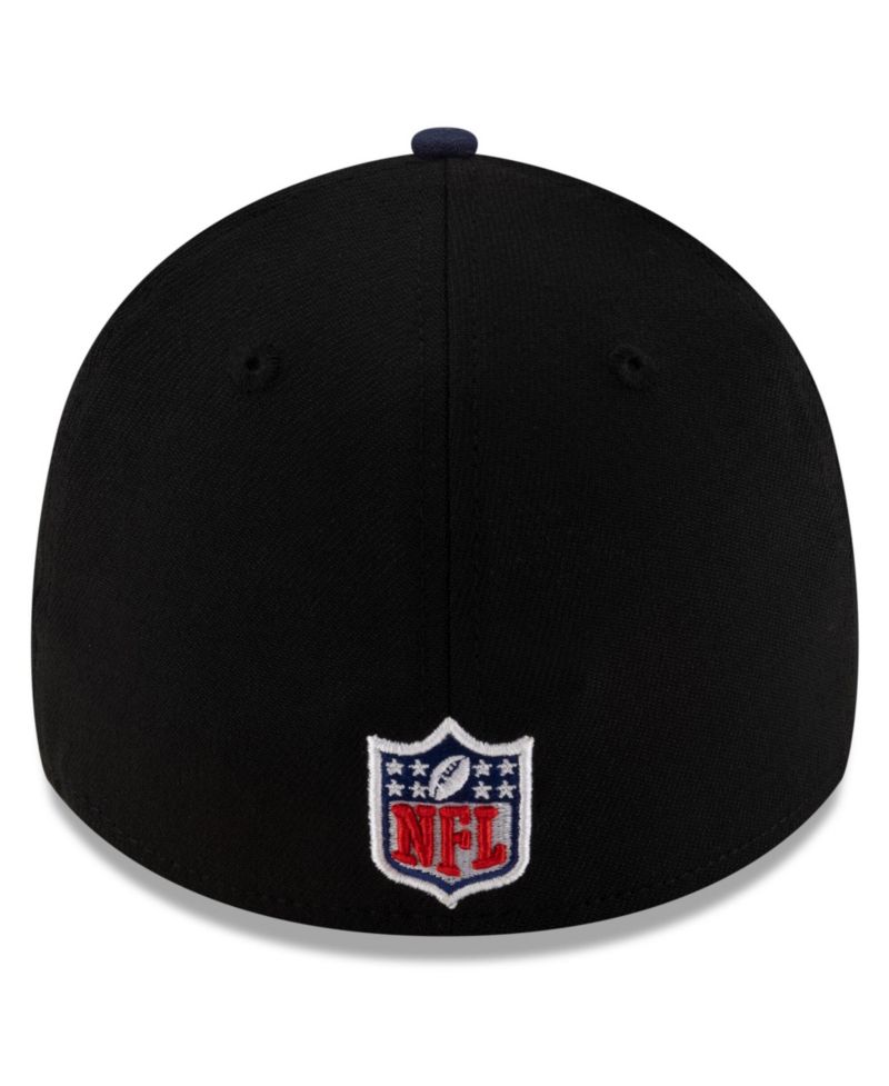 Men's Black/Navy Tennessee Titans 2025 NFL Draft 39THIRTY Flex Hat