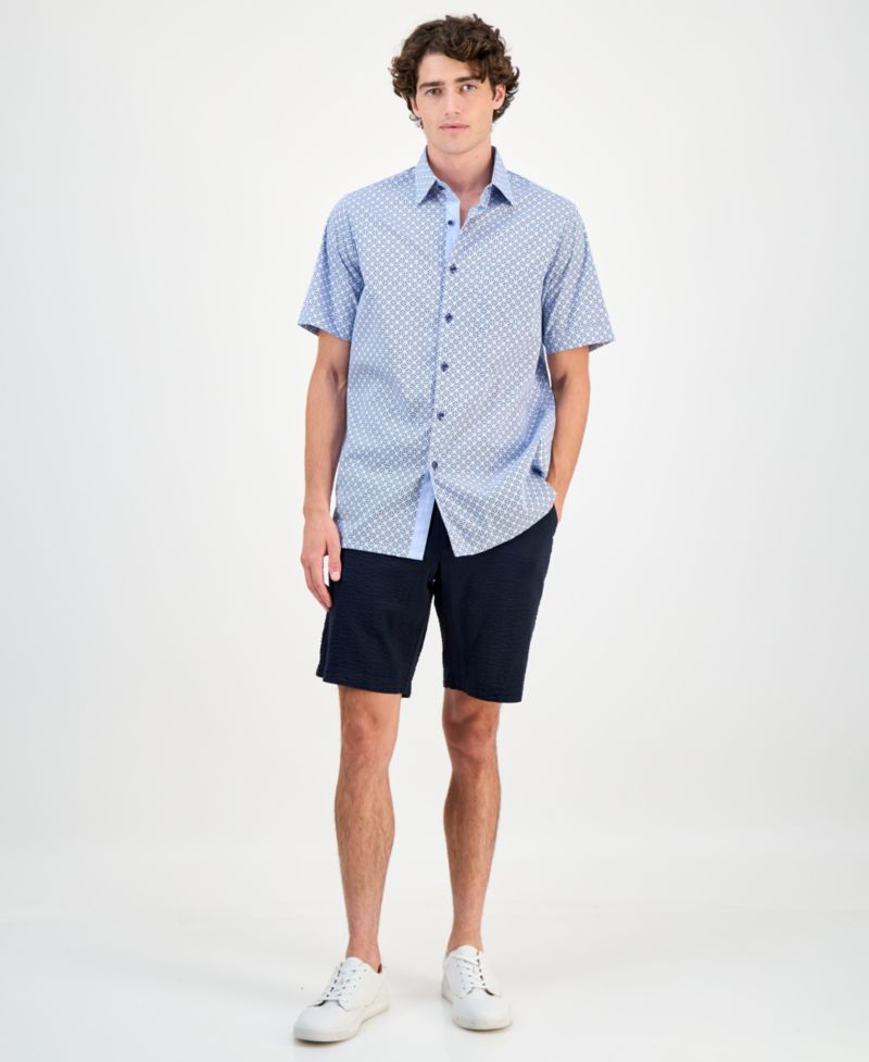 Men's Regular-Fit Medallion-Print Shirt
