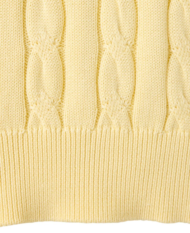 Women's Braided Knit Crewneck Long-Sleeve Sweater