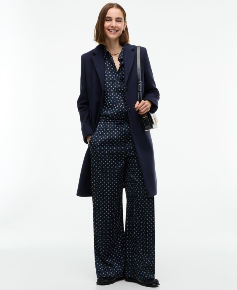 Women's Fluid Pull On Wide-Leg Satin Pants
