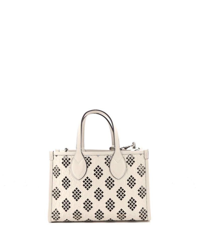 Small Convertible Tote GG Debossed Laser Cut Leather