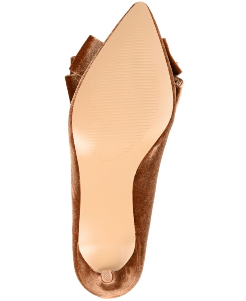 Women's Crystol Bow Pointed Toe Dress Pumps