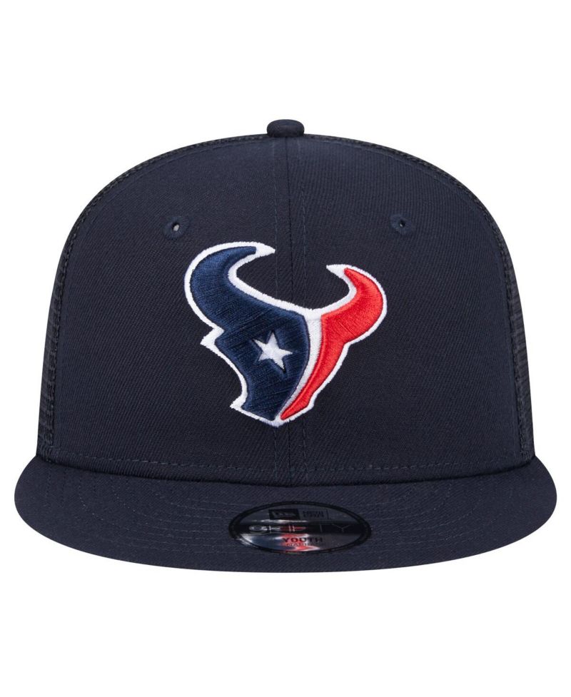 Big Boys and Girls Navy Houston Texans Main Trucker Snapback Hat