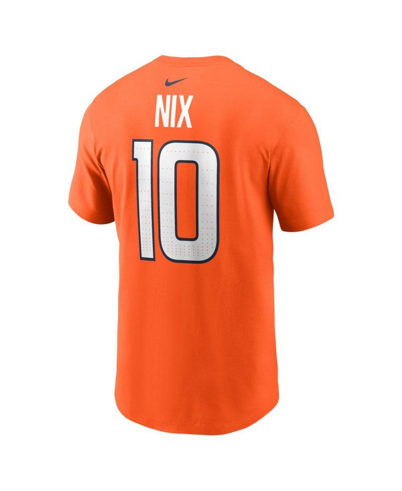Big Boys and Girls Bo Nix Orange Denver Broncos 2024 NFL Draft Name & Number T-Shirt