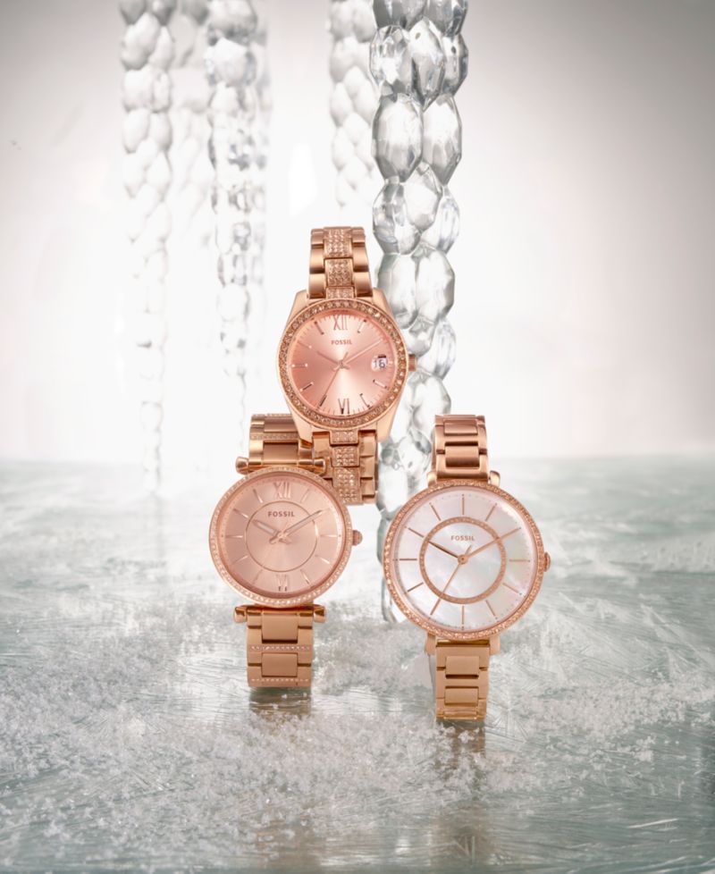 Women's Carlie Rose Gold-Tone Stainless Steel Bracelet Watch 35mm