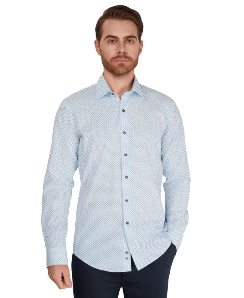 Men's Collared Slim-Fit Shirt