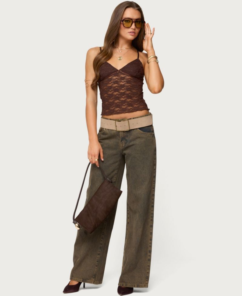 Women's Eira Sheer Lace Tank Top