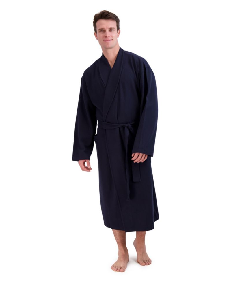 Men's Cotton Waffle Knit Robe