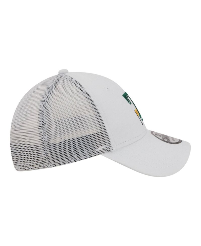 Men's White Texas Rangers Flag 9FORTY Trucker Adjustable Hat
