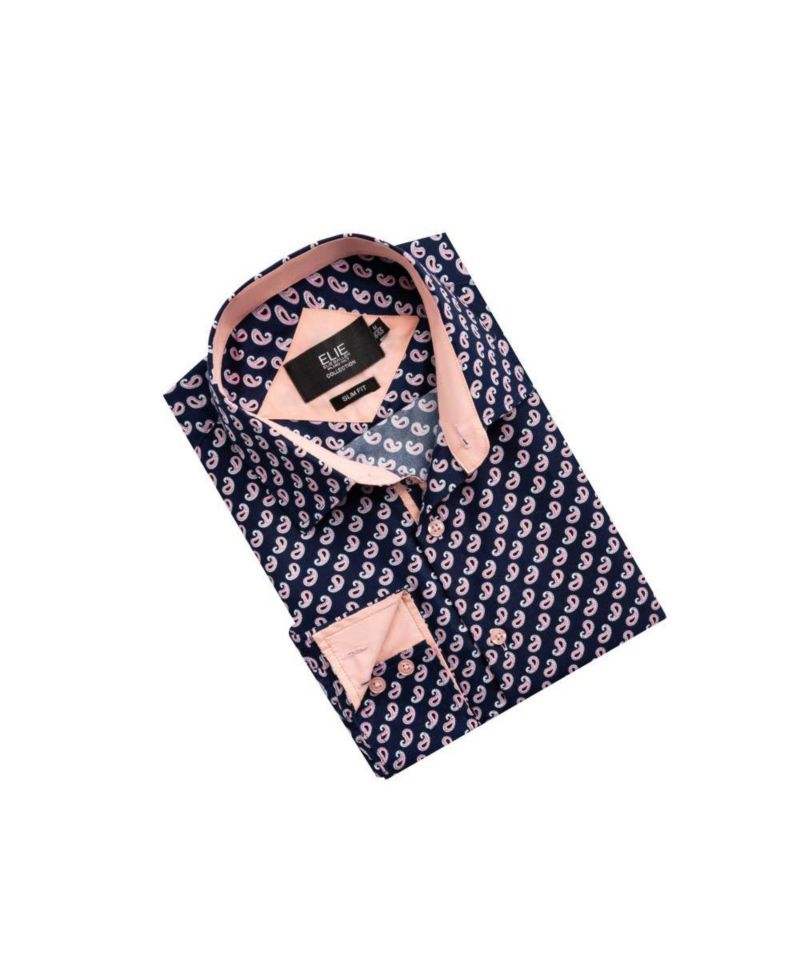 Men's Slim Fit Paisley Print Shirt
