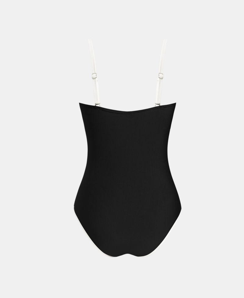 Women's One-Shoulder Colorblock One-Piece Swimsuit