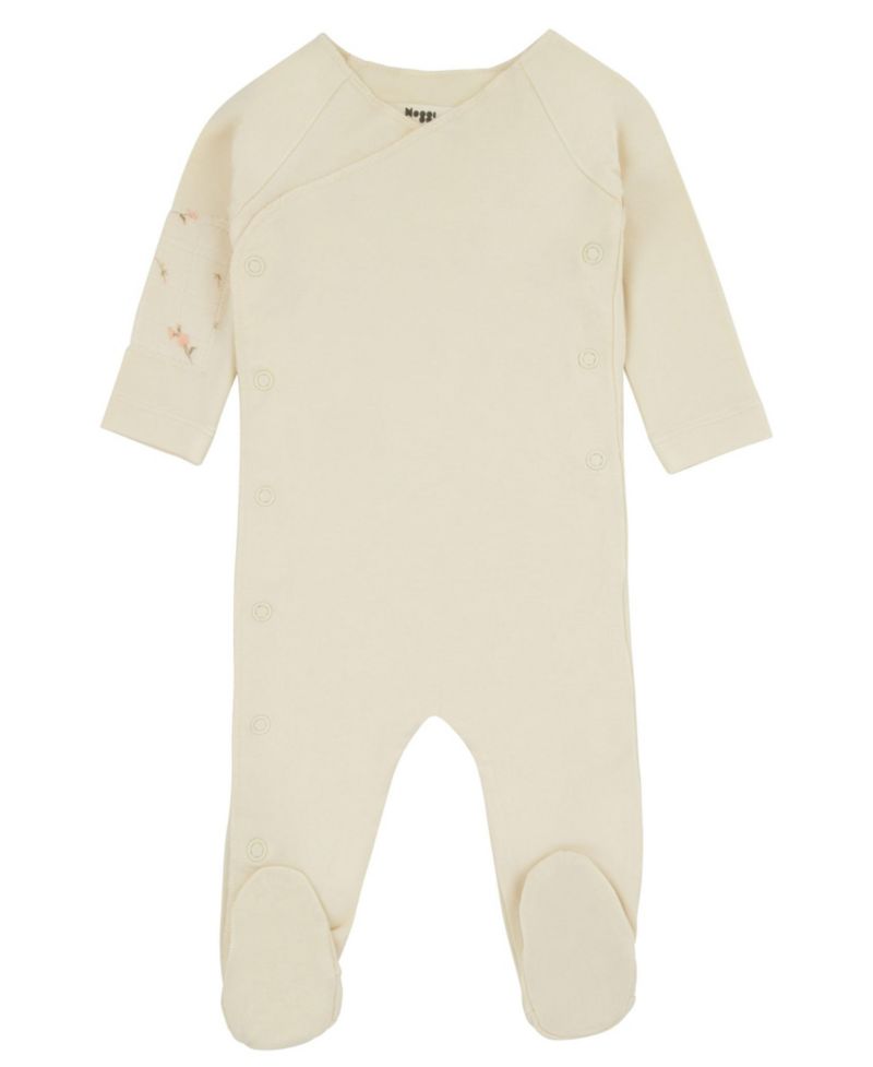 Kids Bamboo Floral Patch Footie Sleeper