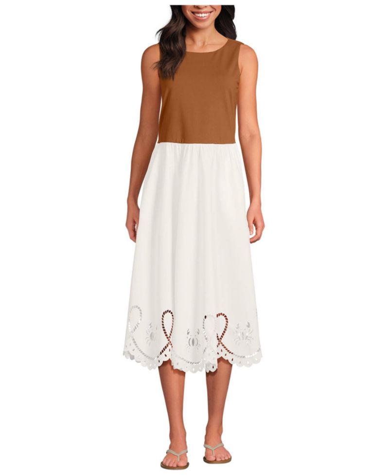 Women's Embroidered Duet Midi Dress