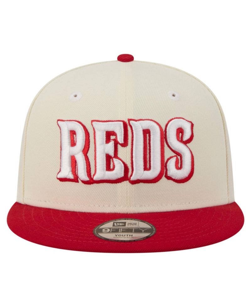 Big Boys and Girls White Cincinnati Reds Two-Tone 9FIFTY Snapback Hat
