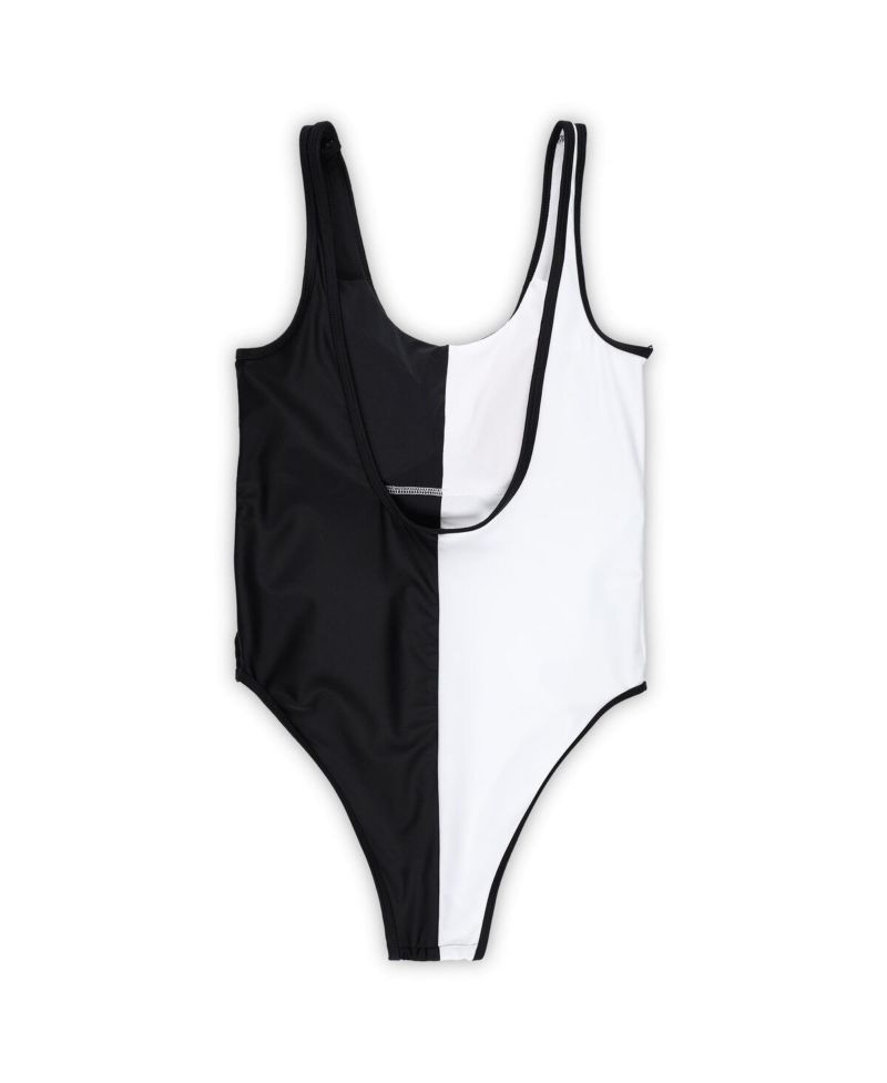 Women's Black, White Cincinnati Bengals Last Stand One-Piece Swimsuit